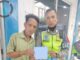 Penindakan penilangan terhadap pelanggar lalu lintas.