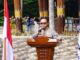 Sambutan Ketua KPU Kota Sawahlunto, Hamdani dalam Simulasi Pemungutan dan Penghitungan Suara Pemilu 2024.