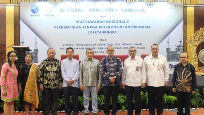 Suasana acara Simposium Konstruksi Nasional 2023 di Hotel Ciputra Jakarta. (Dok. Istimewa)