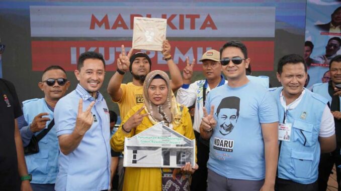 Suasana acara lomba senam yang digelar oleh Relawan Nderek Guru. (Dok. Istimewa)