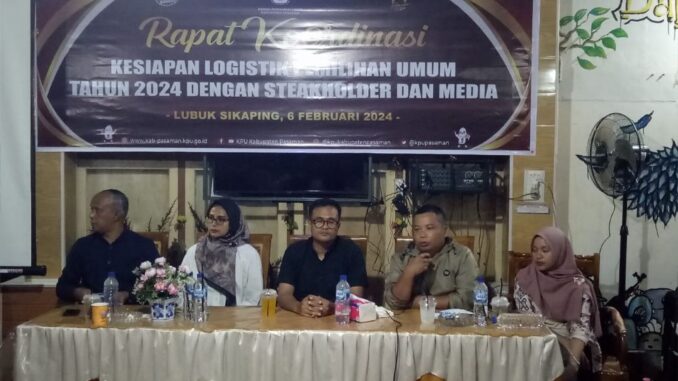 KPU Pasaman jelaskan Pendistribusian Logistik Pemilu.