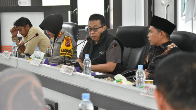 KPU Payakumbuh gelar Rakor bersama Pemko dan Unsur Forkopimda.