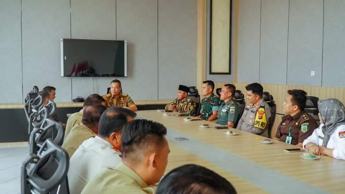 Rapat sekaligus Peninjauan kesiapan pemilu bersama Forkopimda, KPU dan Bawaslu Batu Bara.