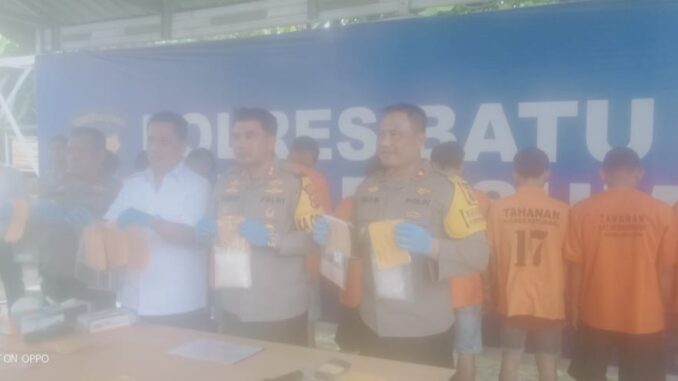 Satres Narkoba Batu Bara ungkap operasi KRYD 9 kasus dan 11 tersangka.