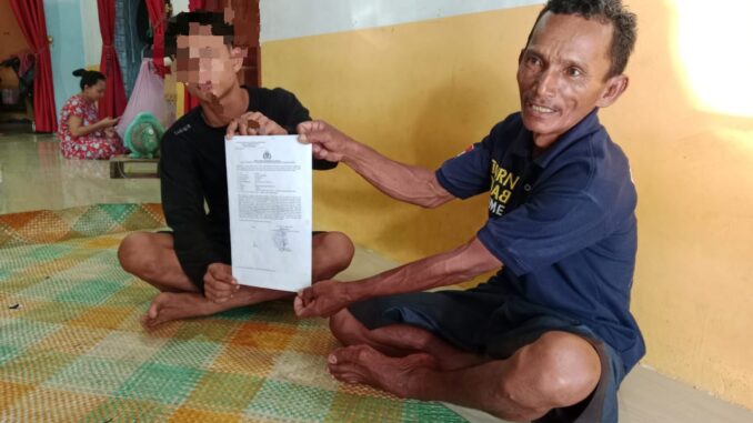 Dugaan pengeroyokan, orang Tua korban resmi melapor ke Kepolisian Polres Batu Bara.