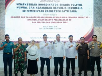 Penyambutan kunjungan Tim Kemenkopolhukam oleh Pj. Nizhamul.