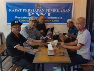 Rapat Persiapan Pemekaran PWI Kabupaten Limapuluh Kota di Payakumbuh.