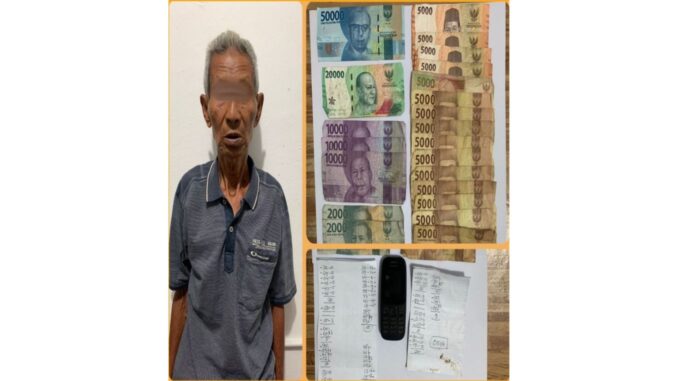 SJ Lansia (76), Terduga pelaku.