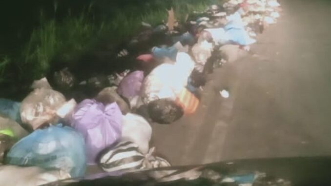 Tumpukan sampah di salah satu titik di Payakumbuh.
