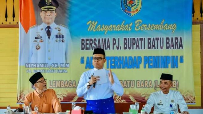 Acara masyarakat bersembang dengan Pj. Bupati Batu Bara Nizhamul.