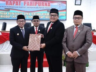 DPRD Kabupaten Tanah Datar gelar Rapat Paripurna penyampaian keputusan DPRD tentang rekomendasi DPRD terhadap LKPj Bupati Tanah Datar tahun 2023.
