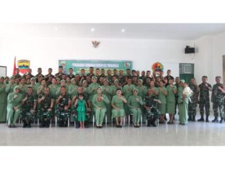 Danrem 032 Wbr Pamit Tugas Kepada Prajurit Dan Persit Di Kodim 0319 Mentawai.