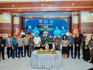 HUT ke 68 Kodim 0208 Asahan di Mako Kodim yang dihadiri Pj. Bupati Batu Bara.