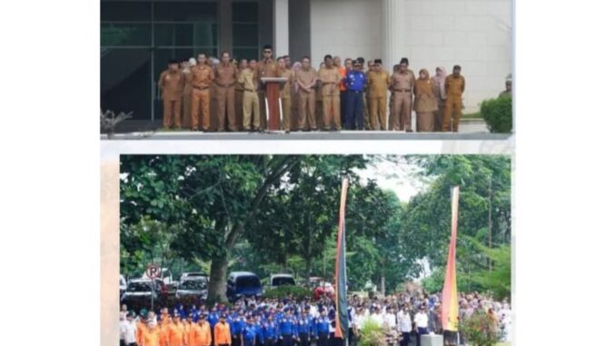 Pemko Bukittinggi gelar apel gabungan dan halal bihalal.