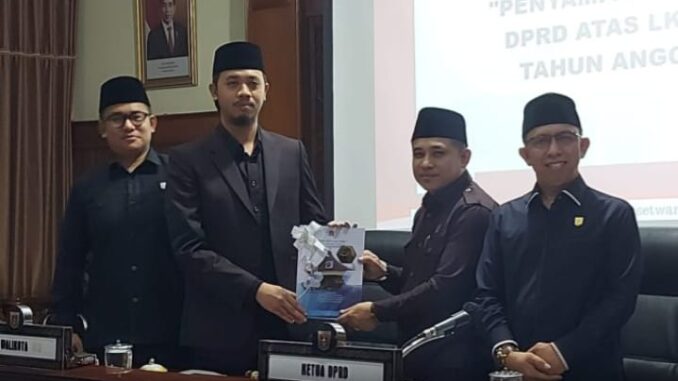 Pemko  Terima Rekomendasi DPRD Bukittinggi Serahkan  Atas LKPJ WalikotaTahun 2023