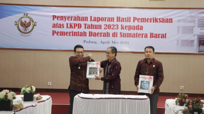 Pemko Payakumbuh terima WTP atas hasil pemeriksaan LKPD Tahun 2023.