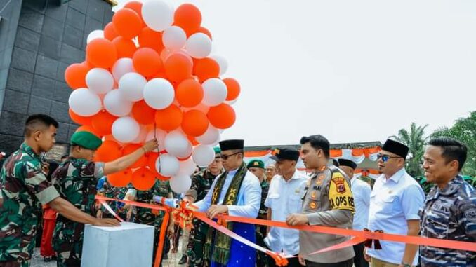 Peresmian Gapura dan Rumah Jaga Yonif 126 KC oleh Pj Bupati Batu Bara.
