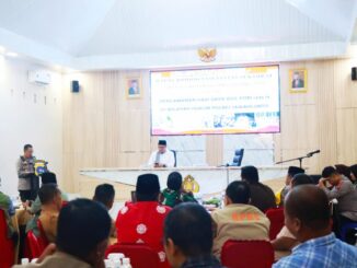 Sambutan sekaligus Pimpin Rakor Lintas Sektoral Kesiapan Ops Ketupat Tahun 2024 oleh Kapolres AKBP Purwanto Hari Subekti, S.Sos.