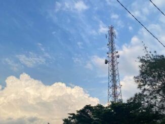 Tower BTS Telkomsel di Nagari Sungai Patai.