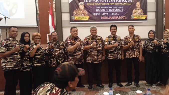 Pelantikan Anton King menjadi Ketua PC 0214 KB FKPPI Kota Tanjungbalai.