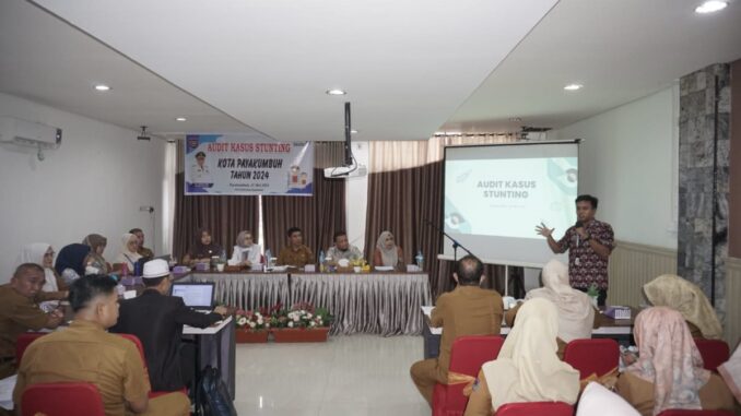 Rapat diseminasi Audit kasus Stunting Kota Payakumbuh Tahun 2024.