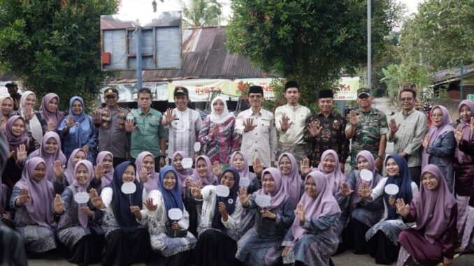 Bupati Limapuluh Kota meresmikan Jorong Datau.