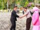 Kapolres Sawahlunto AKBP Purwanto Hari Subekti, S.Sos memberi Selamat kepada AKBP Asnomi Nanda, S.H.