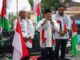 Pelepasan aksi damai menuntut kemerdekaan Palestina oleh Bupati Eka Putra.