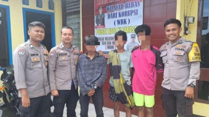 3 orang Pemuda di Tarusan diamankan Polisi diduga mencabuli anak disabilitas.