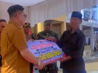 87 unit RTLH di Bukittinggi dapat bantu dari Pemko bersama DPRD.