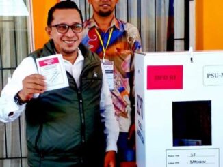 Bupati Eka Putra saat PSU Anggota DPD.