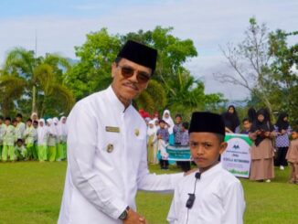 Bupati Safaruddin memimpin apel akbar 1 Muharram 1446 H.