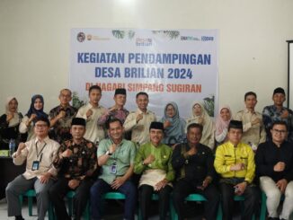 Nagari Simpang Sugiran meraih Penghargaan Nugraha Karya Desa Brilian.