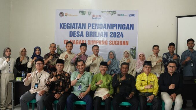 Nagari Simpang Sugiran meraih Penghargaan Nugraha Karya Desa Brilian.
