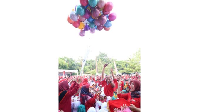 Hari Anak Nasional (HAN) ke-40 di Peringati di Payakumbuh, diikuti ribuan anak.