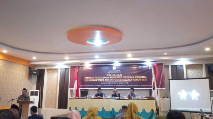 KPUD Pessel terus gencar sosialisasikan tahapan Pilkada 2024 bersama lintas sektoral.