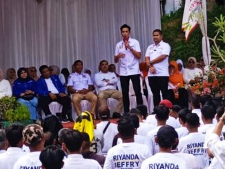Pidato Politik Pasangan Calon Wali Kota dan Wakil Wali Kota Sawahlunto saat Deklarasi.