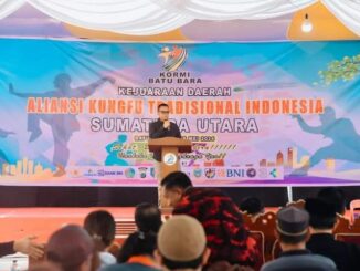 Pembukaan Kejuaraan Daerah (Kejurda) Aliansi Kungfu Tradisional Indonesia (AKTI) Sumatera Utara Tahun 2024 resmi di buka Pj. Bupati Batu Bara Nizhamul.