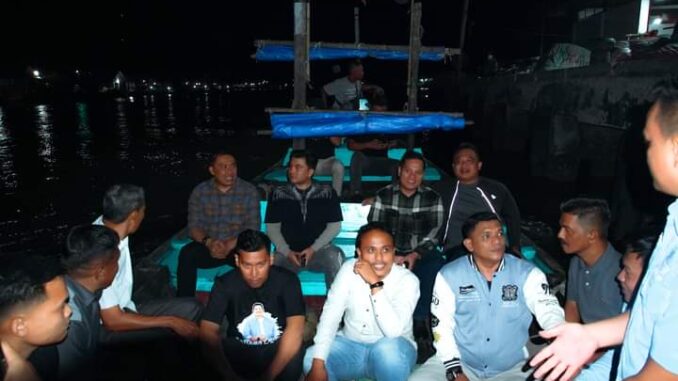 Penjabat Bupati Batu Bara Heri Wahyudi Marpaung bersama Kapolres Batu Bara AKBP Taufiq Hidayat Thayeb berkunjung ke Desa Bandar Rahmat Kecamatan Tanjung Tiram.