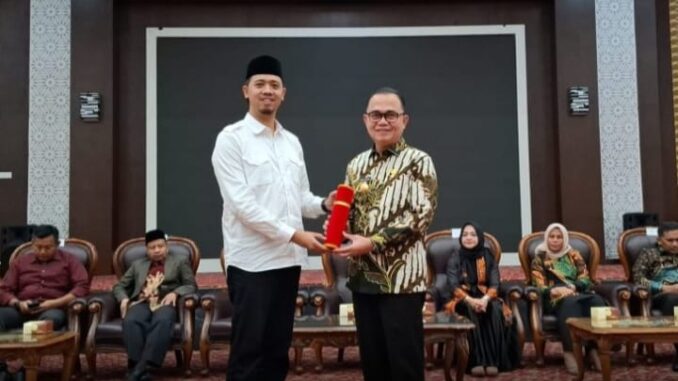 Nota Pengantaran Tugas Wali Kota Bukittinggi kepada Pjs Wali Kota Bukittinggi.