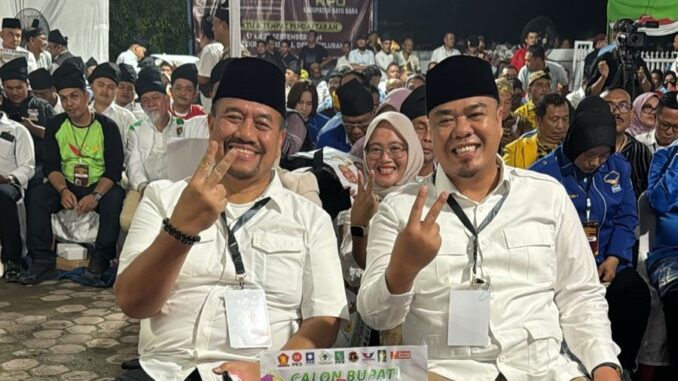Paslon Bupati Batu Bara nomor urut 2 Baharuddin-Syafrizal.
