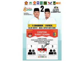 Paslon Bupati Wabup Batu Bara nomor urut 2 Baharuddin Siagian - Safrizal.