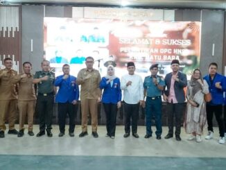 Pejabat Bupati Batu Bara H. Heri Wahyudi Marpaung Menghadiri Pelantikan Dewan Pengurus Cabang (DPC) HNSI yang digelar di Pendopo Zahir Desa Simpang Dolok Kecamatan Datuk Lima Puluh.