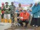 Peletakan batu pertama rumah relokasi korban bencana banjir lahar dingin oleh Gubernur Sumbar Mahyeldi Ansharullah.