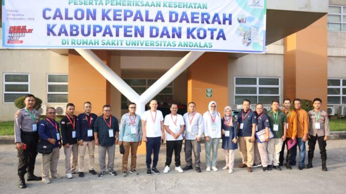 Pemeriksaan kesehatan Bacalon Pasaman yang dilaksanakan di Rumah Sakit Universitas Andalas.