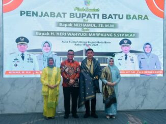 Pemerintah Kabupaten Batu Bara Menggelar Acara Pisah Sambut Penjabat (Pj) Bupati Batu Bara dari Nizhamul, S.E, M.M kepada H. Heri Wahyudi Marpaung, S.STP, M.AP.