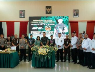 Penjabat (Pj) Bupati Batu Bara Nizhamul, S.E, M.M menghadiri acara syukuran dalam rangka HUT ke-62 Tahun Batalyon Infanteri 126/Kala Cakti, yang digelar di Aula Mayonif 126/KC Kecamatan Sei Balai.