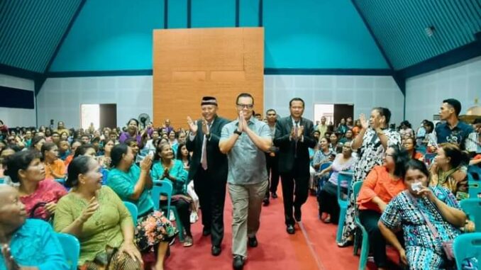 Pj Bupati Batu Bara Nizhamul Hadiri Perayaan Hari Paskah Tahun 2024.