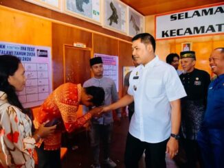Pj Bupati Batu Bara H. Heri Wahyudi Marpaung S.STP, M.AP., bersilaturahmi dan beramah- tamah dengan Forkopimca dan Kepala Desa se-Kecamatan Talawi.
