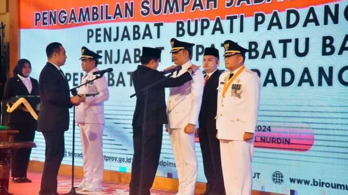 Pj Gubernur Sumatera Utara Hassanudin resmi melantik H. Heri Wahyudi Marpaung, S. STP, M.AP sebagai Penjabat (Pj) Bupati Batu Bara menggantikan Pj. Bupati Batu Bara Nizhamul.